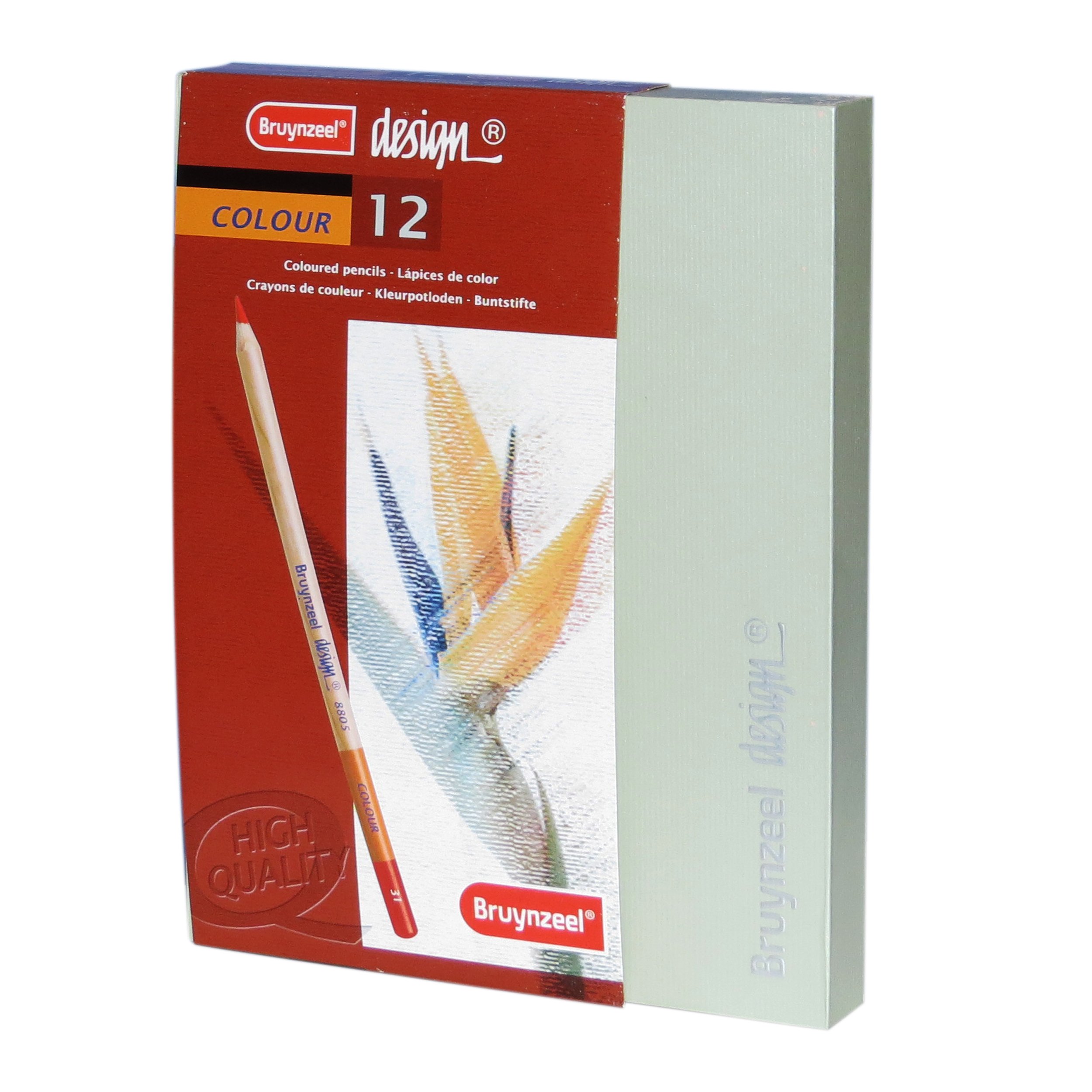مداد رنگی 12 رنگ برونزیل مدل DSn12