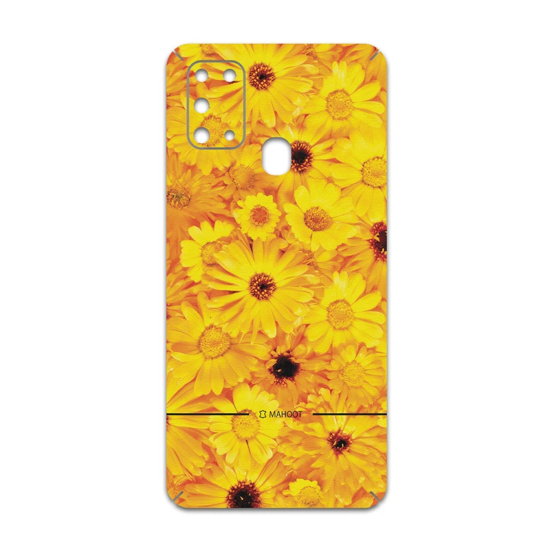 برچسب پوششی ماهوت مدل Yellow-Flower مناسب برای گوشی موبایل سامسونگ Galaxy M31