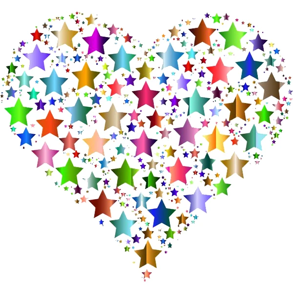 استیکر پارچه و لباس پاد آفرین طرح قلب کد 2553