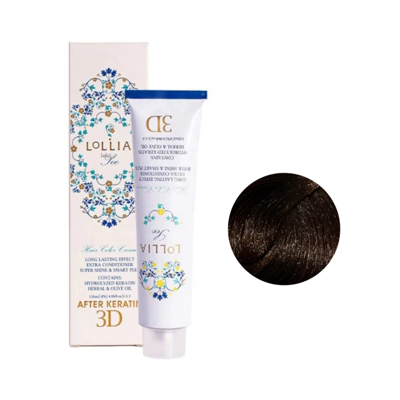 رنگ مو لولیا سی شماره 5/76 حجم 120 میلی‌لیتر رنگ قهوه‌ای شکلاتی روشن