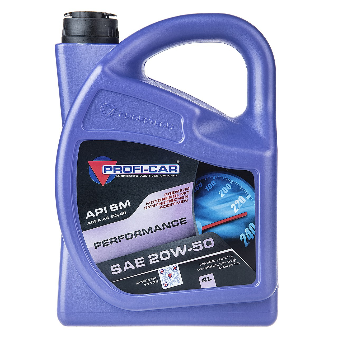 روغن موتور خودرو پروفی کار مدل PERFORMANCE 20W-50 حجم 4 لیتر