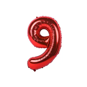 بادکنک فویلی طرح عدد 9 