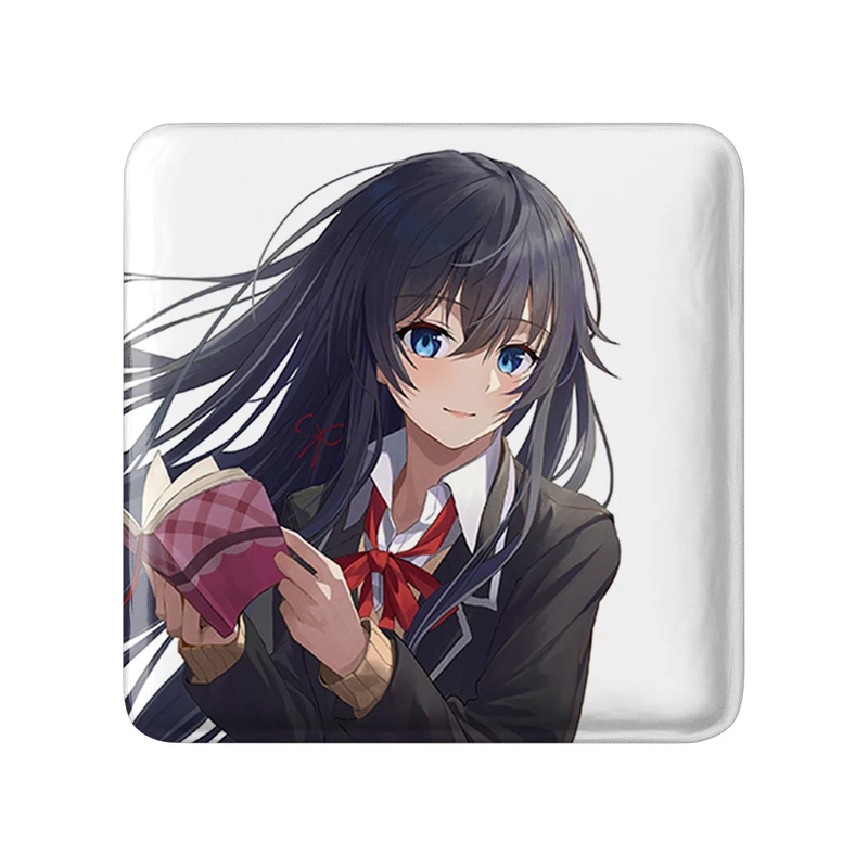 مگنت خندالو طرح یوکینو انیمه جوانی کمدی رومانتیک من مدل مربعی کد 32543