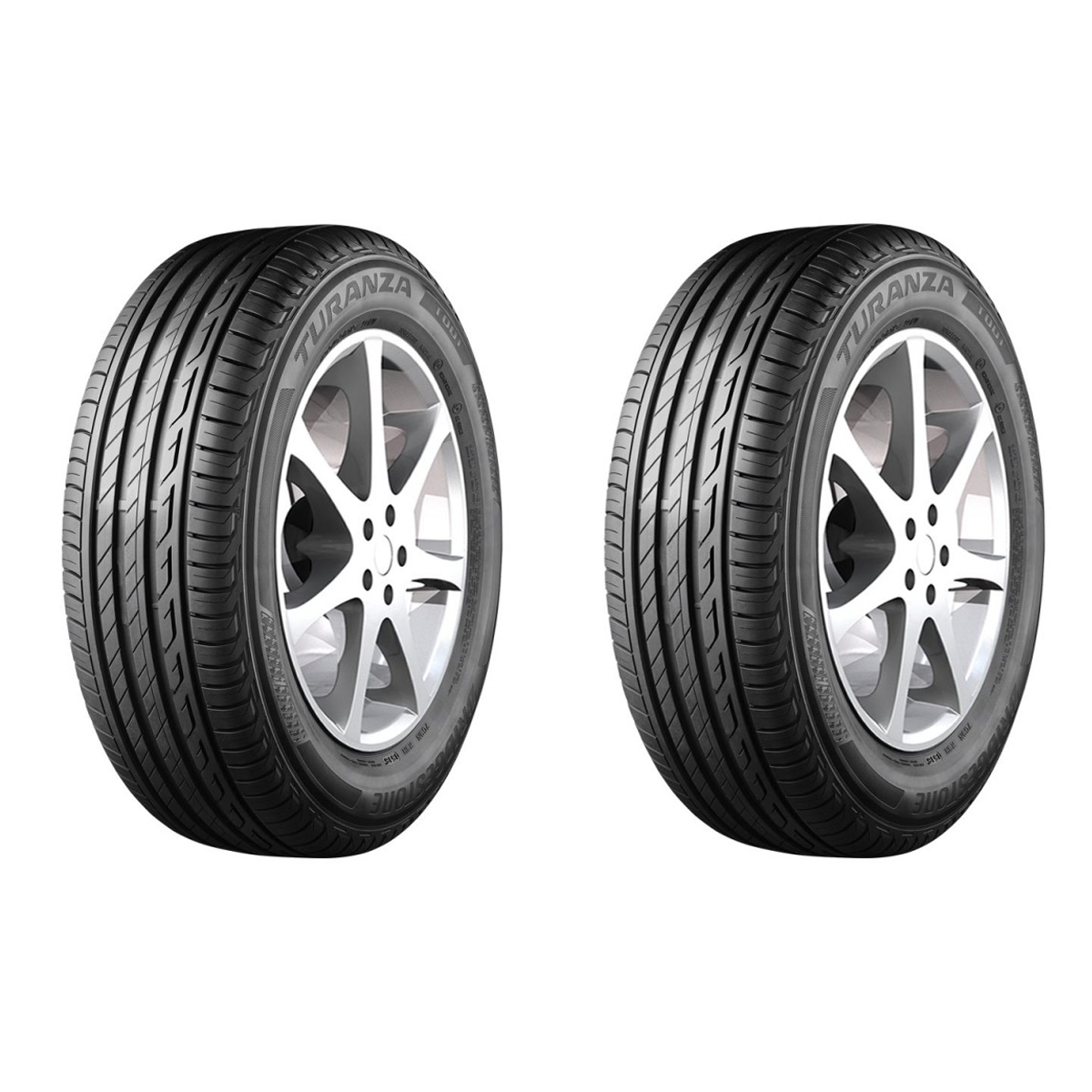 لاستیک خودرو بریجستون مدل T001 سایز 205/50R17 - دو حلقه