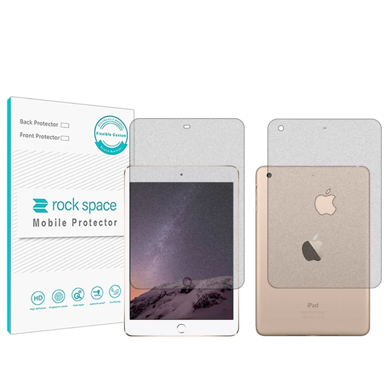 محافظ صفحه نمایش مات راک اسپیس مدل HyMTT مناسب برای تبلت اپل iPad mini 3 به همراه محافظ پشت تبلت