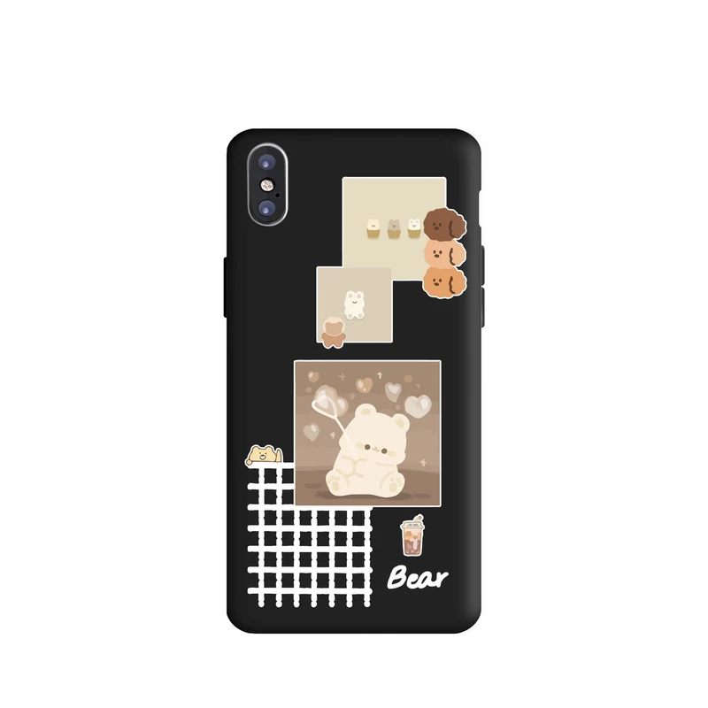 کاور قاب گوشی طرح قاب عکس خرس دخترونه کد k1764 مناسب برای گوشی موبایل اپل iphone XS Max