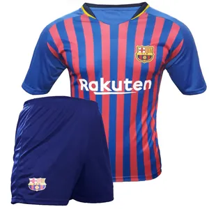 ست پیراهن و شورت ورزشی پسرانه طرح بارسلونا مدل Messi