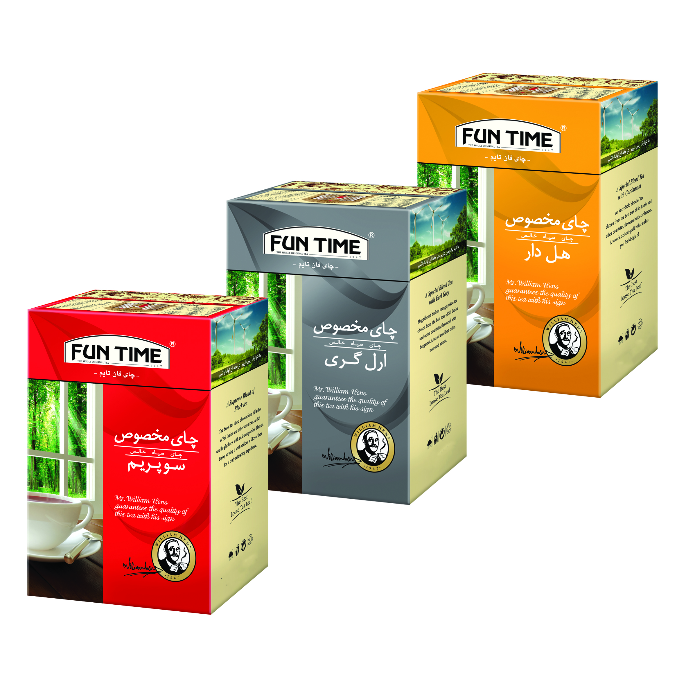 چای مخلوط فان تایم مجموعه 3 عددی-100 گرمی