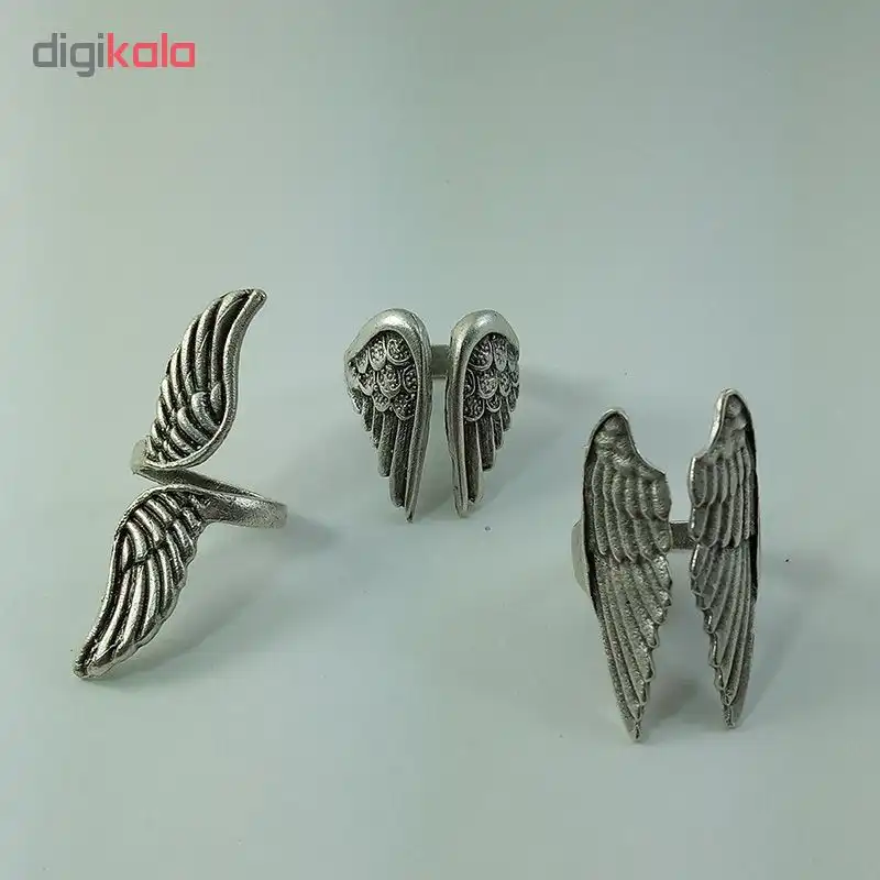 انگشتر مردانه طرح بال فرشته کد 1