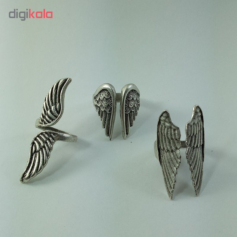 انگشتر مردانه طرح بال فرشته کد 1