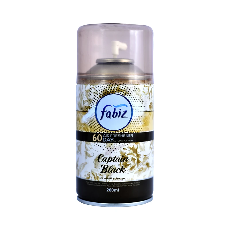 اسپری خوشبو کننده هوا فابیز مدل capitan black حجم 260 میلی لیتر