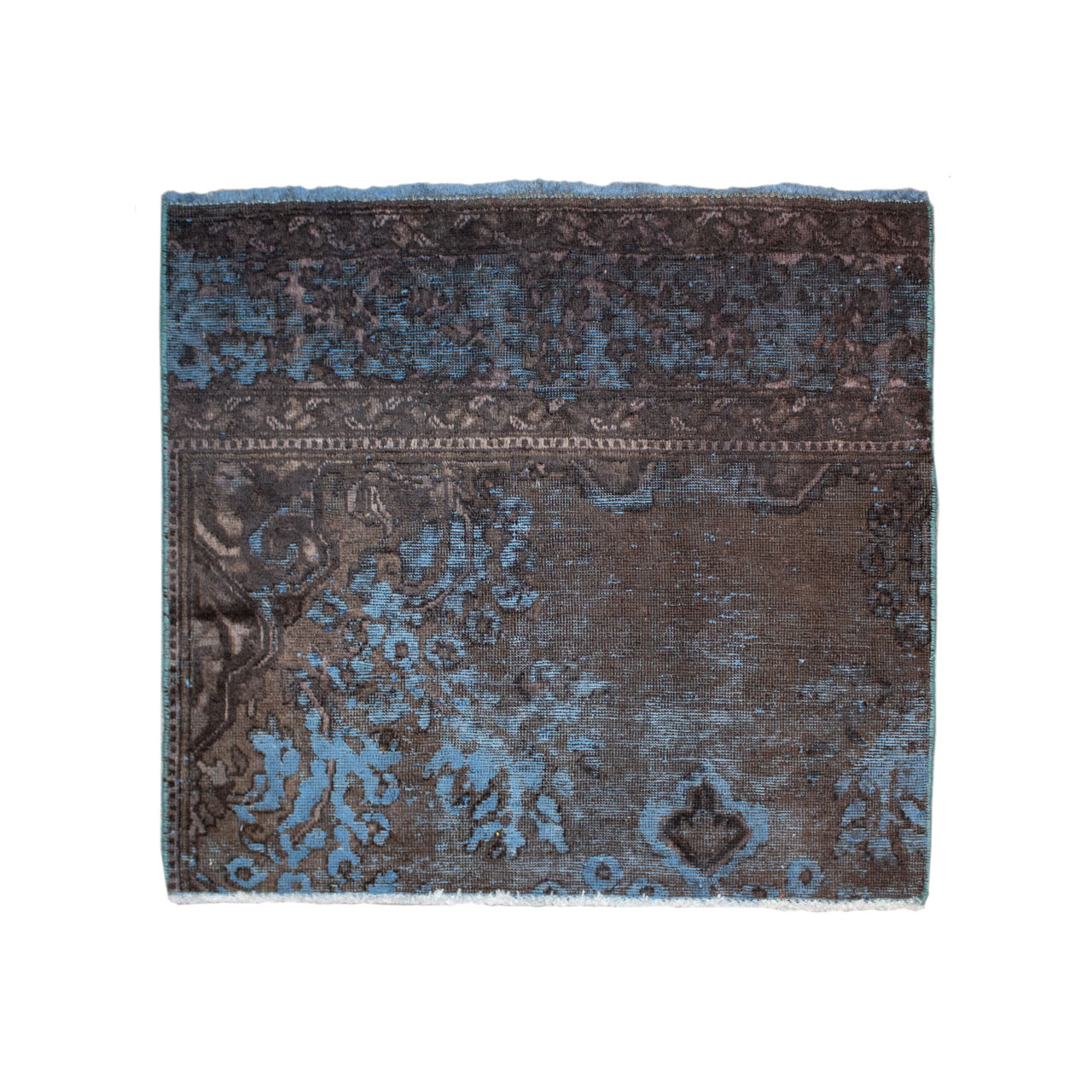 فرش دستبافت رنگ شده یک و نیم متری کد 2015R