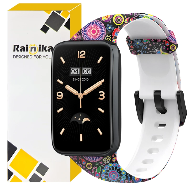بند رینیکا مدل Peacock 7 pro مناسب برای مچ بند هوشمند شیائومی Mi Band 7 Pro