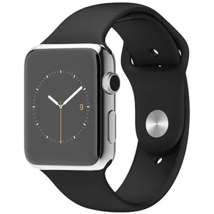 ساعت مچی هوشمند اپل واچ مدل 38mm Stainless Steel Case with Black Sport Band