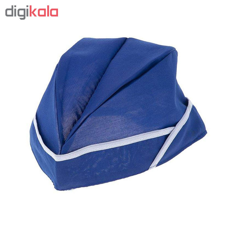 کلاه آشپزی کد IGD رنگ آبی بسته سه عددی