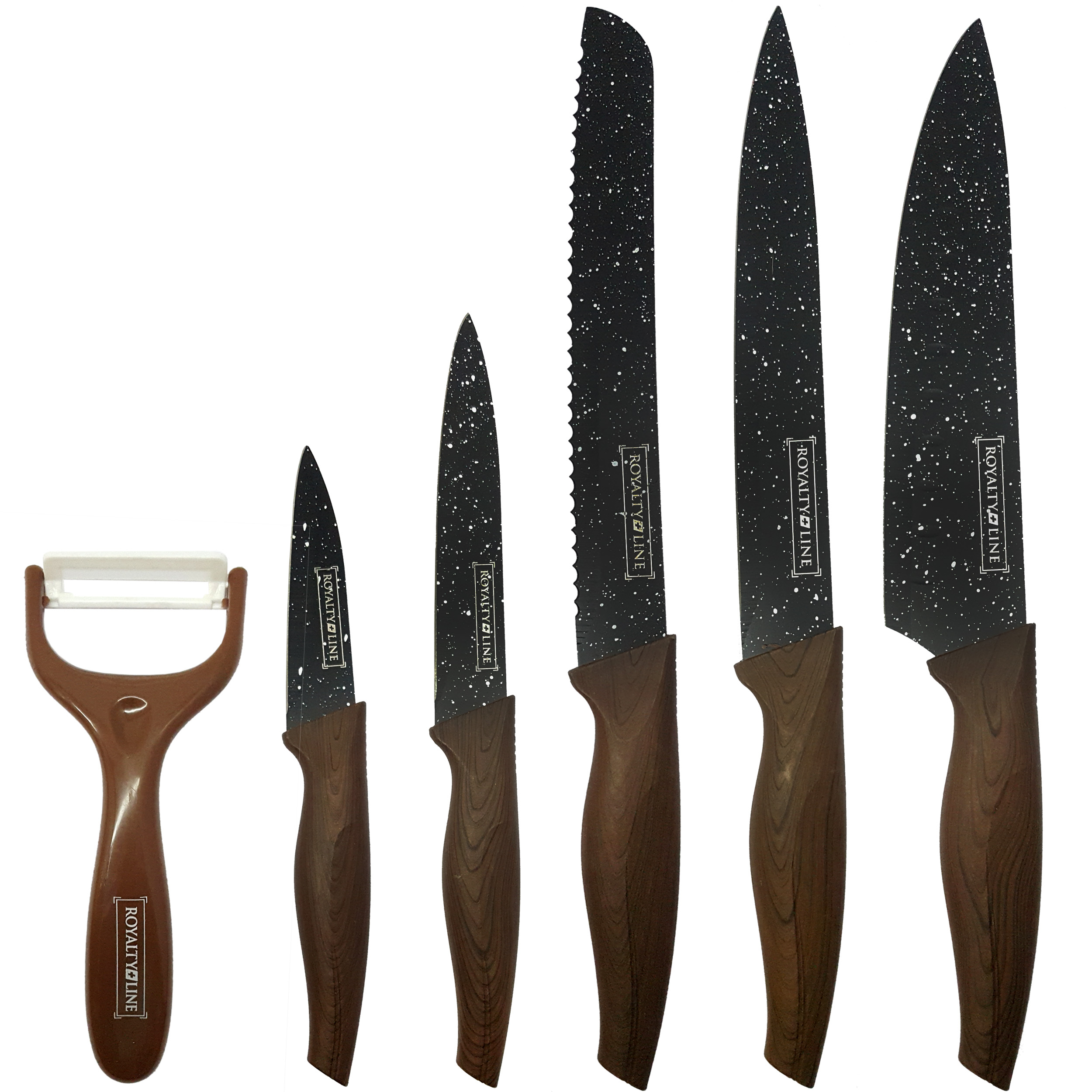 سرویس چاقو آشپزخانه 6 پارچه رویالیتی لاین کد M2345