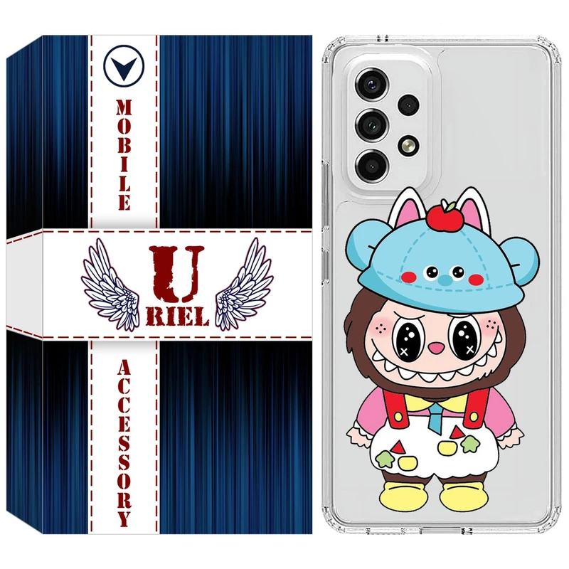 کاور یوریل مدل Clear کد 123 طرح لبوبو Labubu مناسب برای گوشی موبایل سامسونگ Galaxy A13 4G