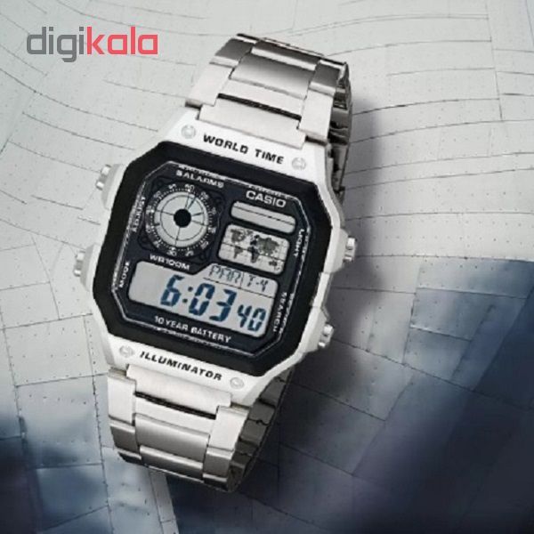 ساعت مچی دیجیتال کاسیو مدل AE-1200WHD-1AVDF -  - 3