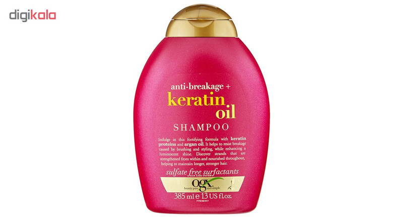 شامپو مو او جی ایکس مدل Anti-Breakage حجم 385 میلی لیتر