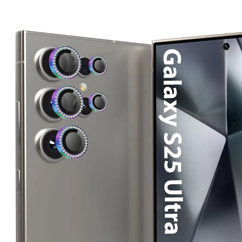 محافظ لنز دوربین گوف مدل Luxury مناسب برای گوشی موبایل سامسونگ Galaxy S25 Ultra