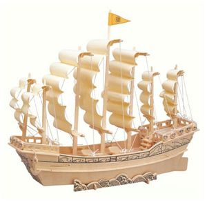 نقد و بررسی پازل چوبی سه بعدی رایا مدل کشتی بادبانی توسط خریداران