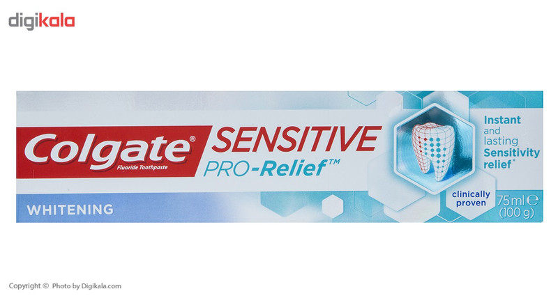 خمیر دندان کلگیت مدل Sensitive Pro-Relief Whitening حجم 75 میلی لیتر