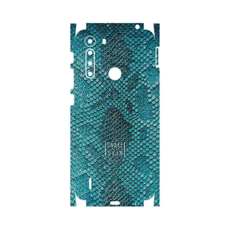 برچسب پوششی ماهوت مدل Blue Snake Skin-FullSkin مناسب برای گوشی موبایل موتورولا One Fusion