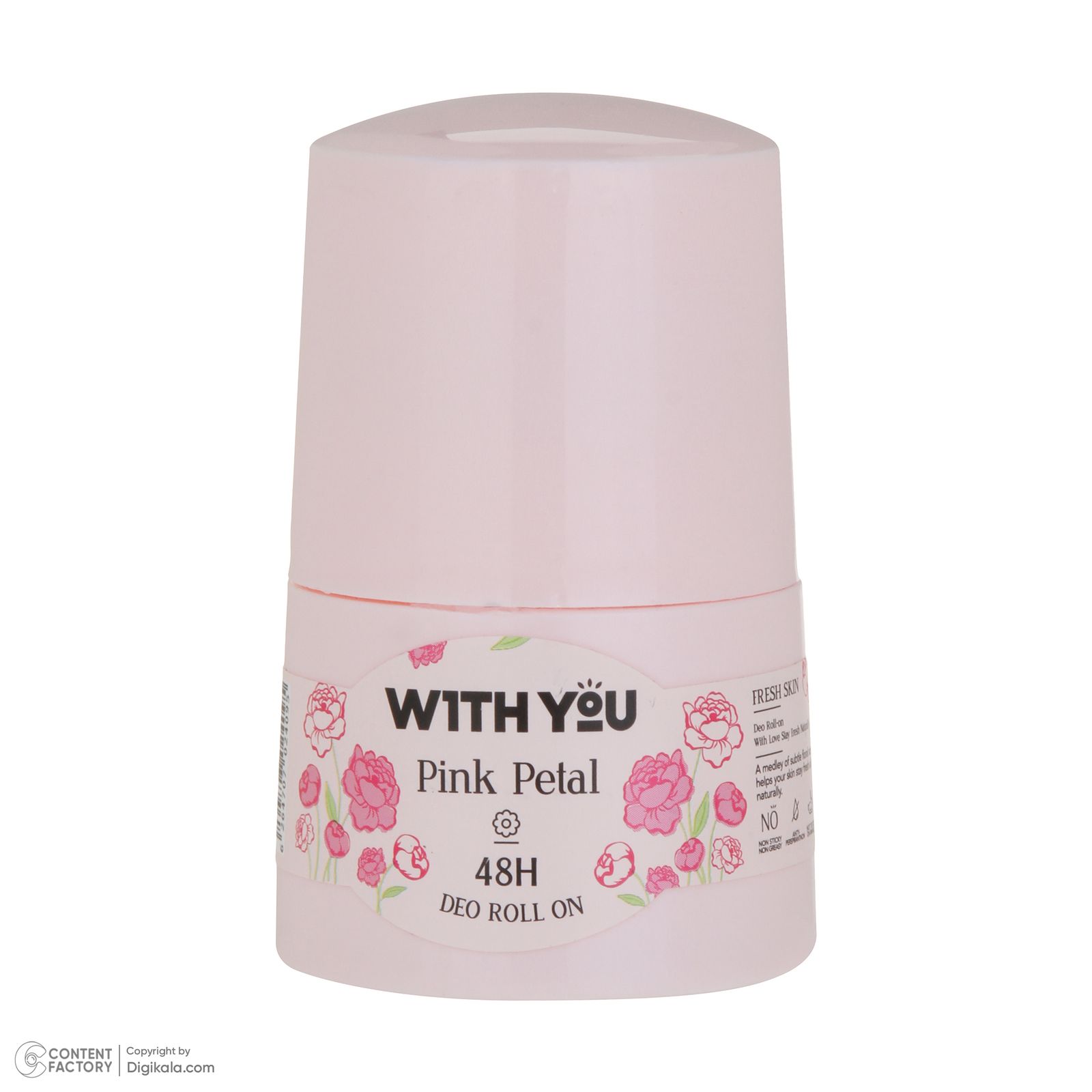 رول ضد تعریق زنانه ویت یو مدل PINK PETAL حجم 50 میلی لیتر -  - 2