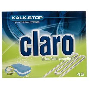 قرص جرم گیر ماشین لباسشویی کلارو مدل Kalk-Stop بسته 45 عددی