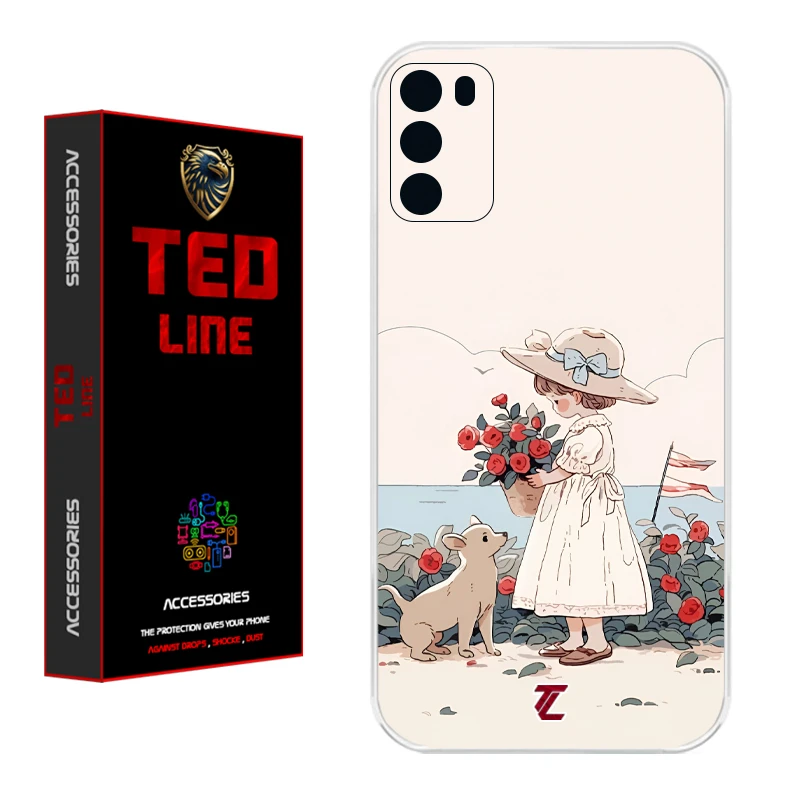 کاور تدلاین طرح دختر کد 1208 مناسب برای گوشی موبایل شیائومی Poco M3