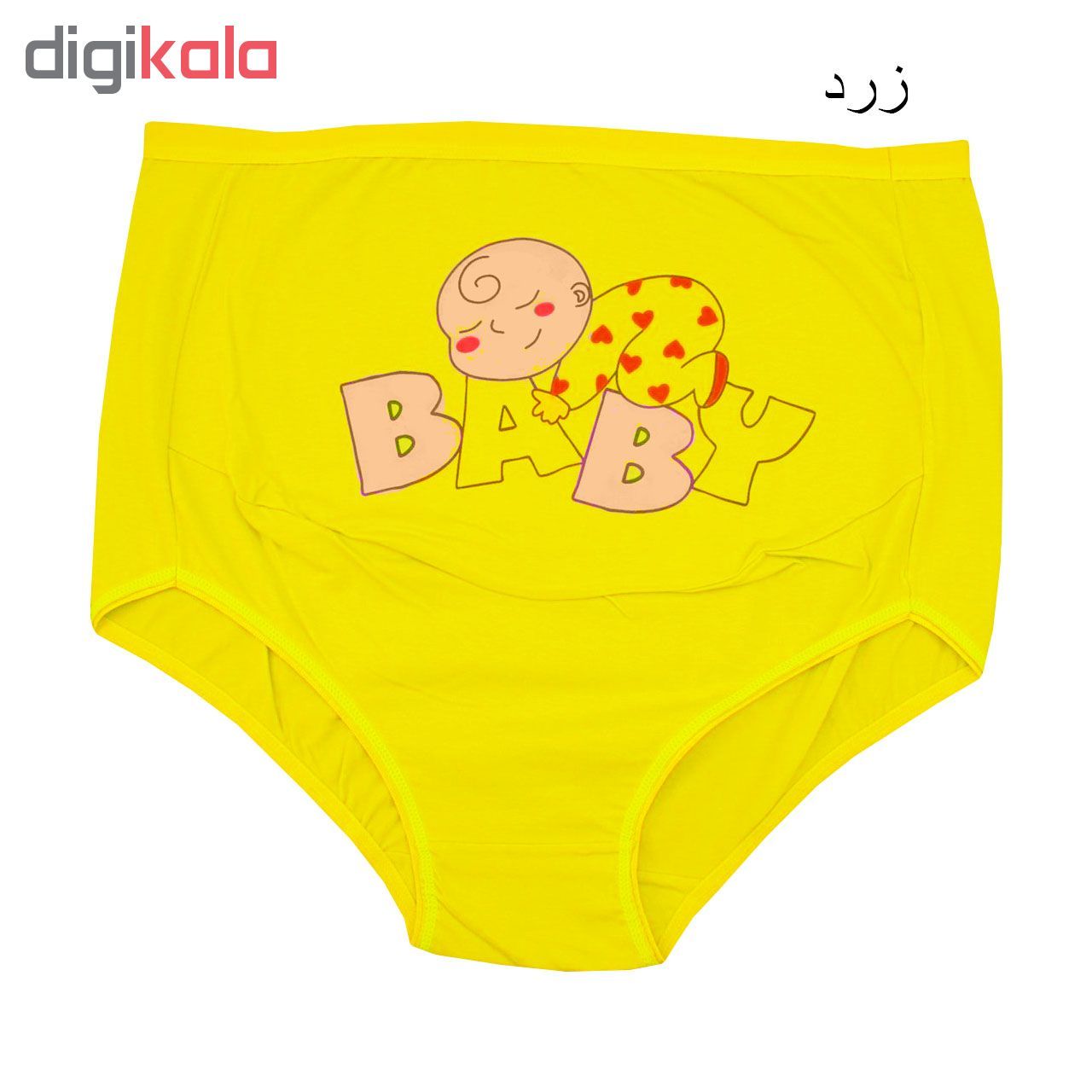 شورت بارداری مدل 00235 رنگ زرد main 1 1