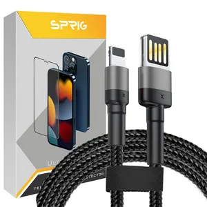 کابل تبدیل USB به لایتنینگ اسپریگ مدل KNF طول 1.2 متر