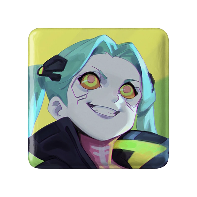 مگنت خندالو طرح لوسی انیمه سایبر پانک Cyberpunk  مدل مربعی کد 22462