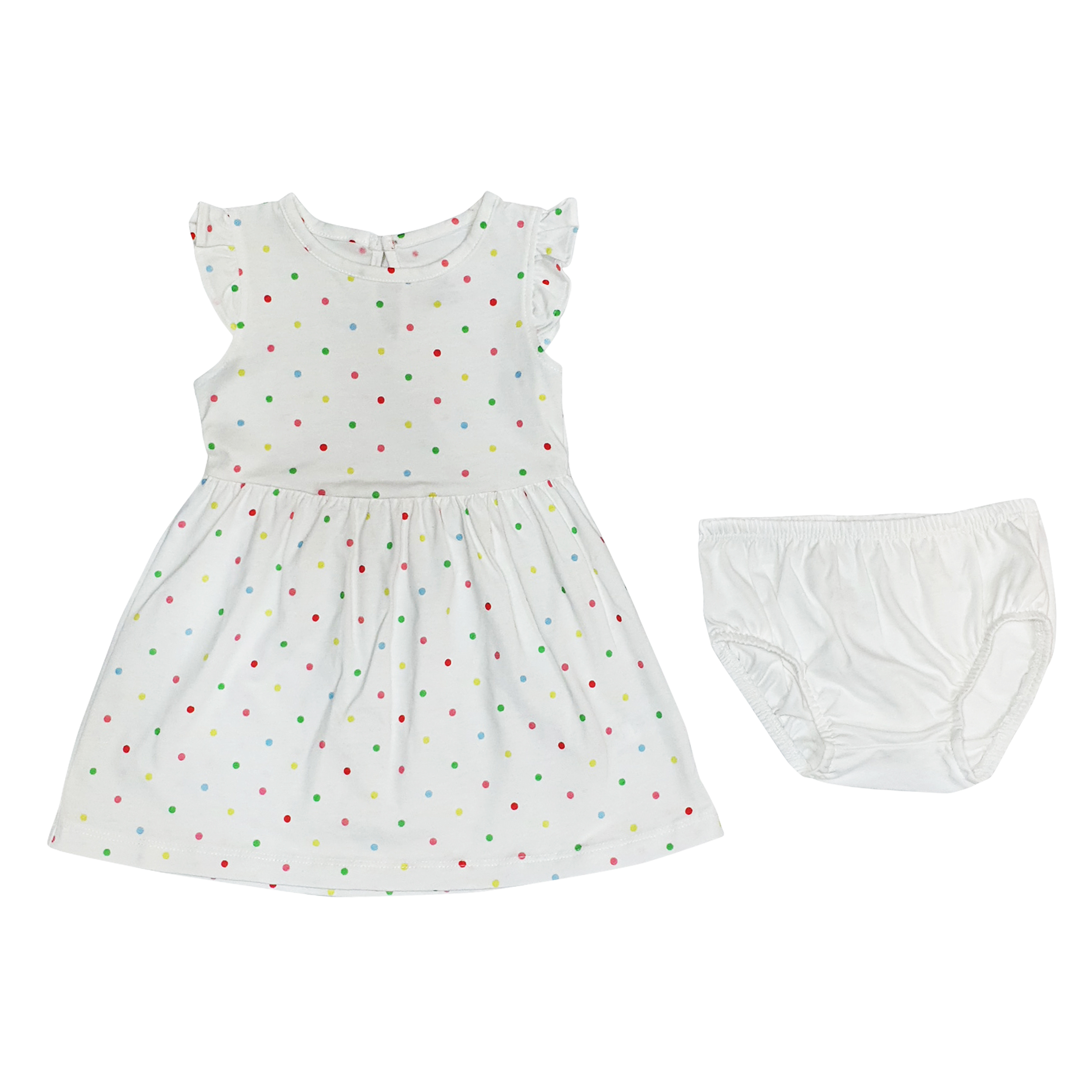 ست پیراهن و شورت نوزادی دخترانه کارترز کد 654