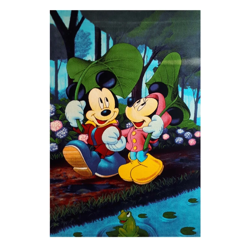 فرش ماشینی مدل میکی موس کد 1044