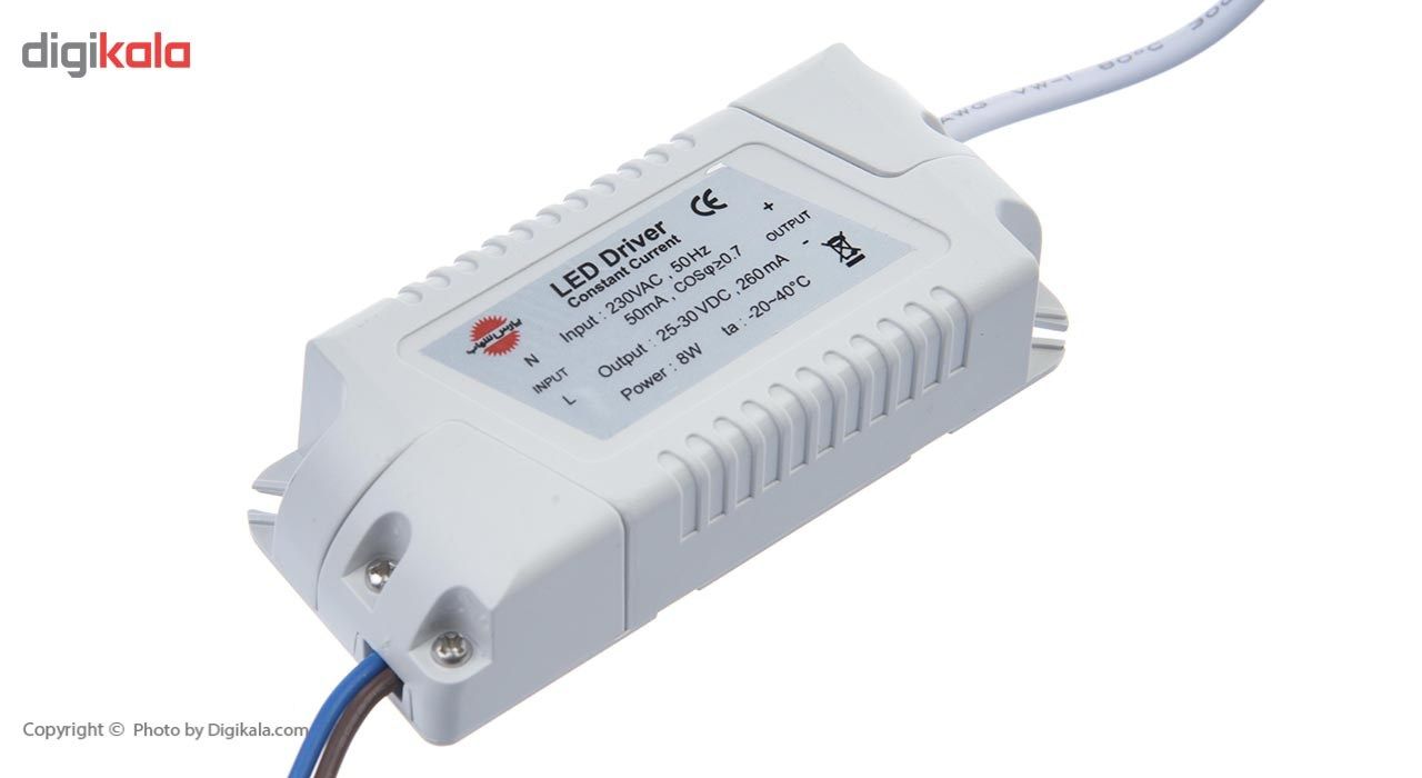 چراغ ال ای دی سقفی 8 وات پارس شهاب مدل LED SMD main 1 4