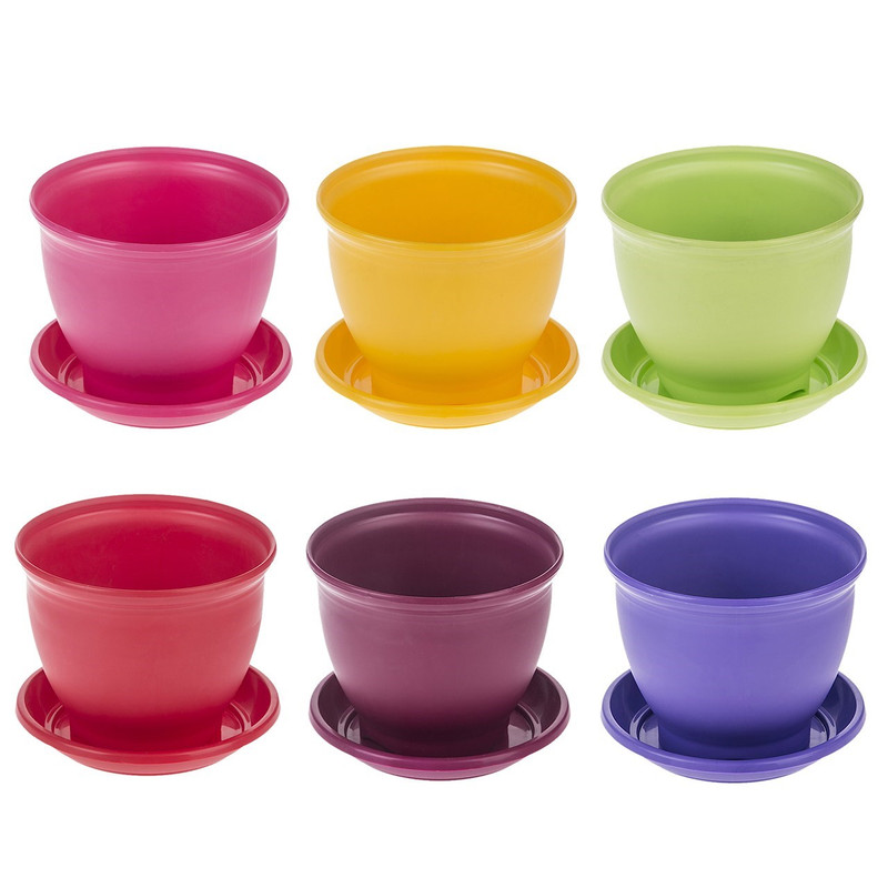 گلدان شهر آذین مدل 3015 بسته 6 عددی