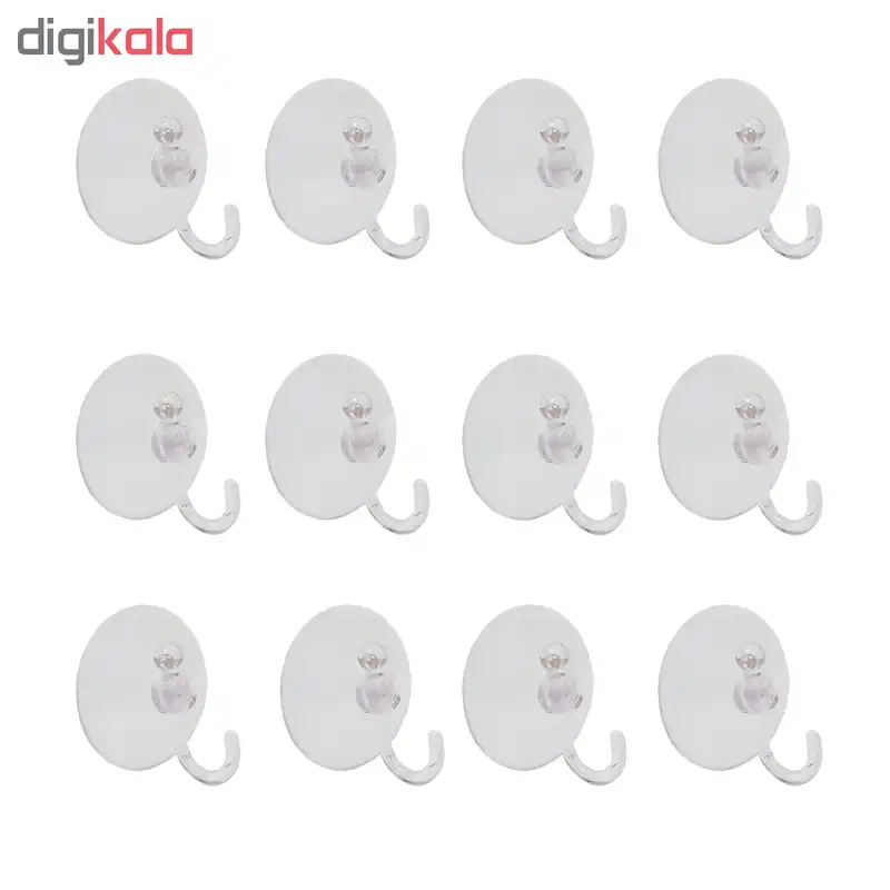 گیره شیشه مدل Mhr-249 بسته 12 عددی