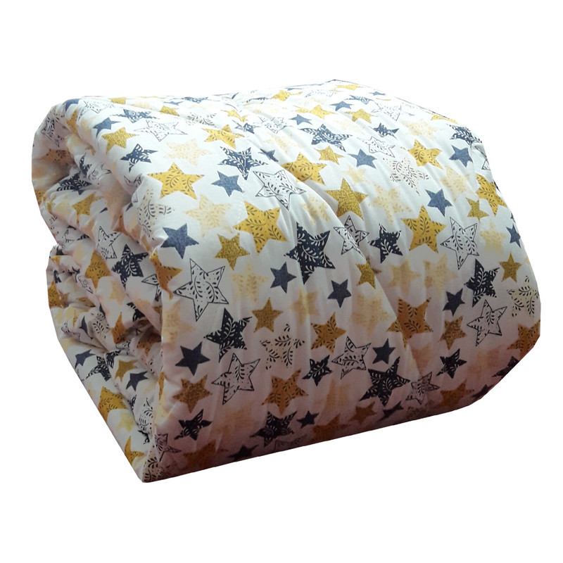 لحاف سندس مدل ستاره کد F285 یکنفره سایز 190x140 سانتی متر