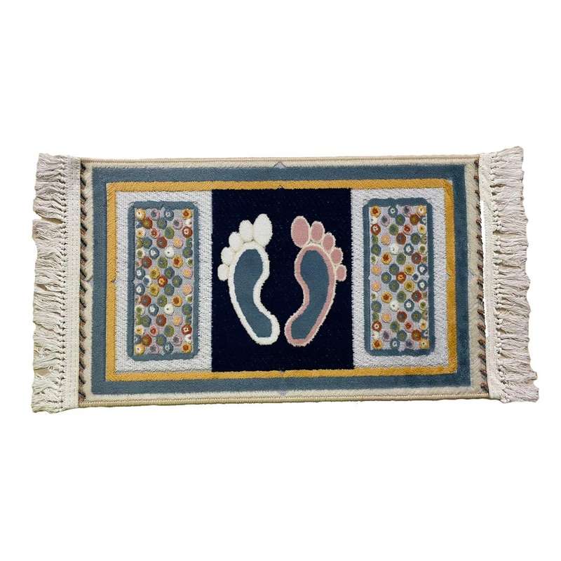 زیرپایی حمام طرح پا سایز 50*80 سانتی متر زیرپایی حمام طرح پا سایز 50*80 سانتی متر