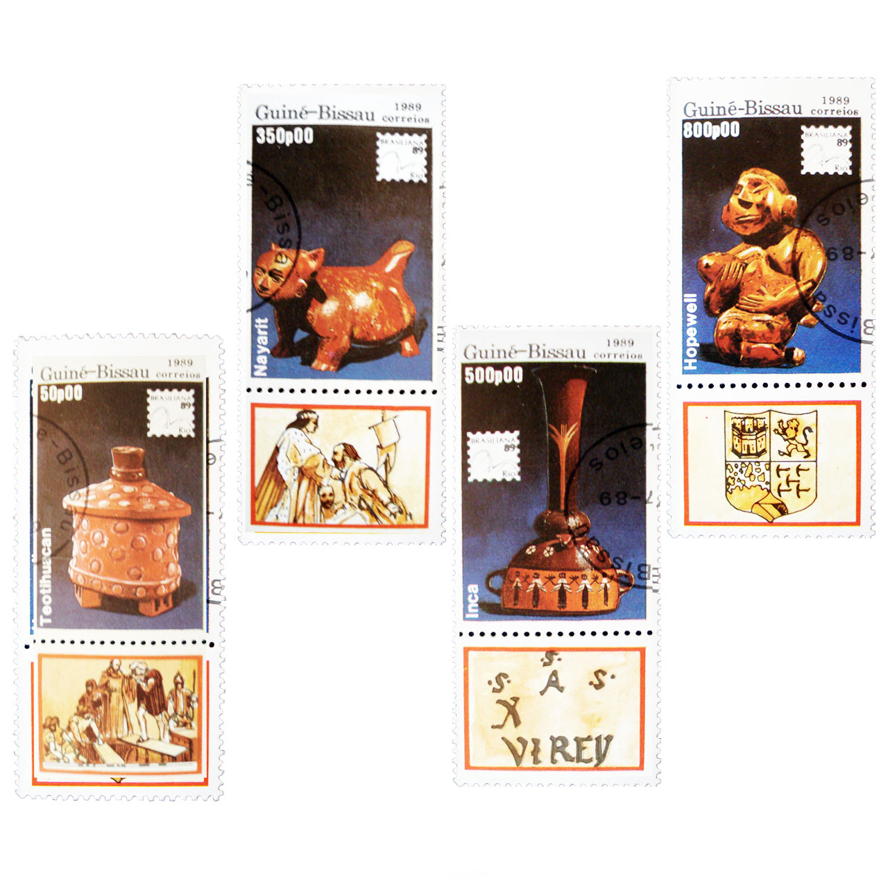 تمبر یادگاری مدل ملل کد m-200 مجموعه 4 عددی