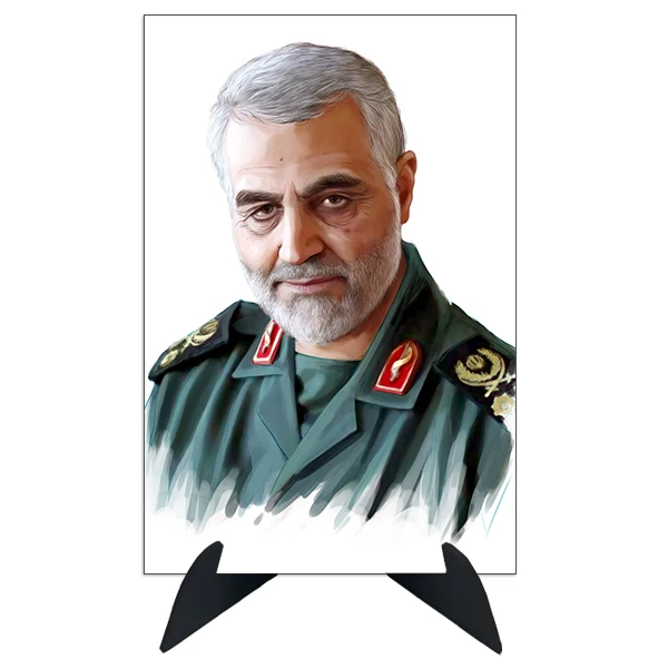 تابلو شاسی رومیزی طرح شهید سردار قاسم سلیمانی مدل AG-79