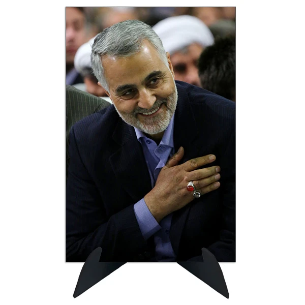 تابلو شاسی رومیزی طرح شهید سردار قاسم سلیمانی مدل AG-80