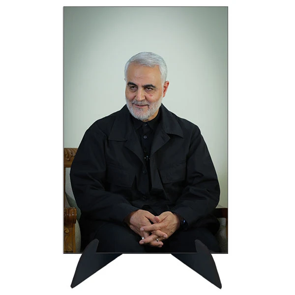 تابلو شاسی رومیزی طرح شهید سردار قاسم سلیمانی مدل AG-86