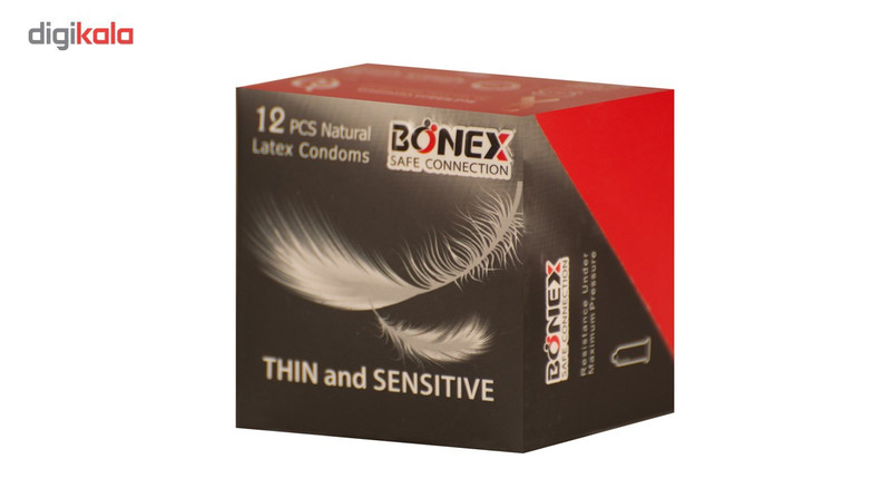 کاندوم بونکس مدل Thin And Sensitive بسته 12 عددی