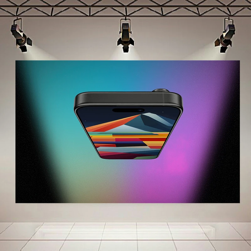 پوستر پارچه ای طرح چرم مخمل مدل  آیفون 15کد AR31156