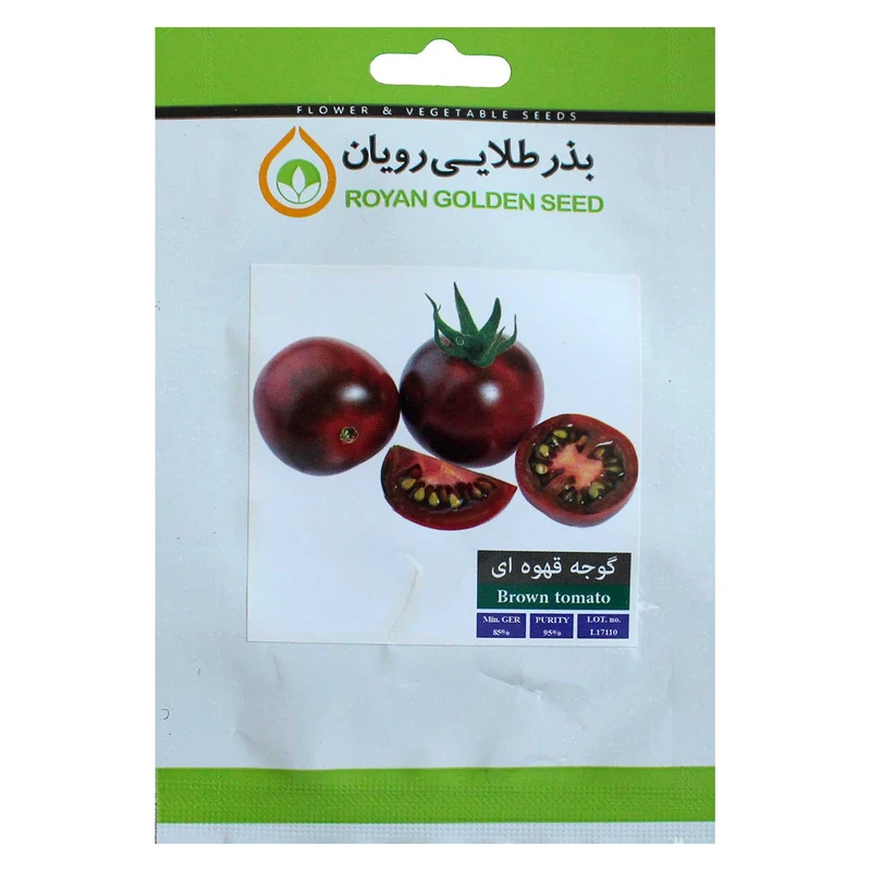 بذر گوجه قهوه ای بذر طلایی رویان کد BZT-135
