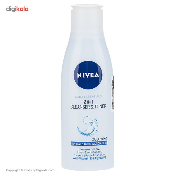 شیر پاک کن نیوآ مدل 2In 1 Cleanser And Toner حجم 200 میلی لیتر