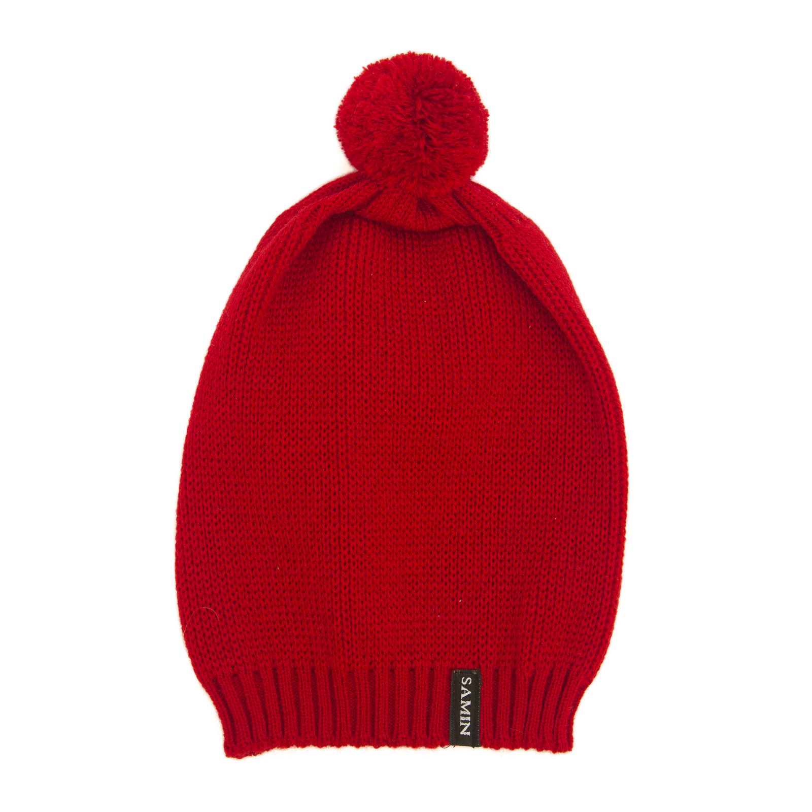 کلاه بافتنی ثمین مدل Dellenia رنگ قرمز -  - 1