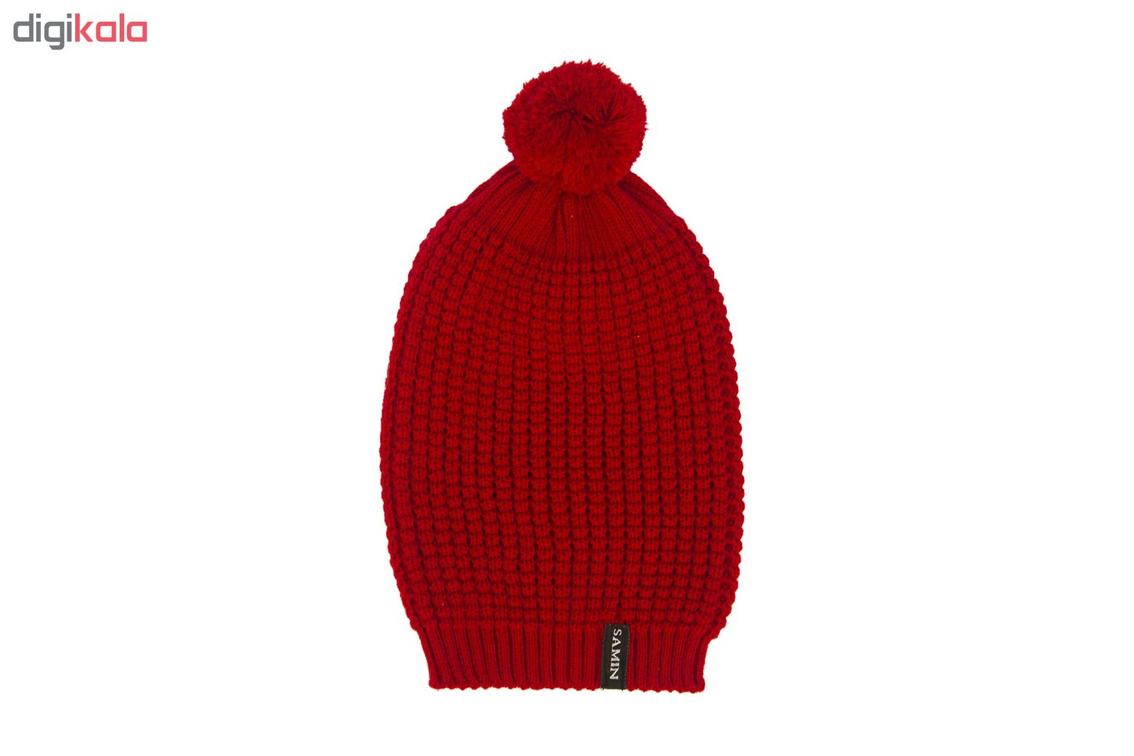کلاه بافتنی ثمین مدل Athena رنگ قرمز -  - 2